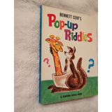 Vtg Bennett Cerf's PopUp Riddles Children's Book A Random House Book 1967 HC Vtg