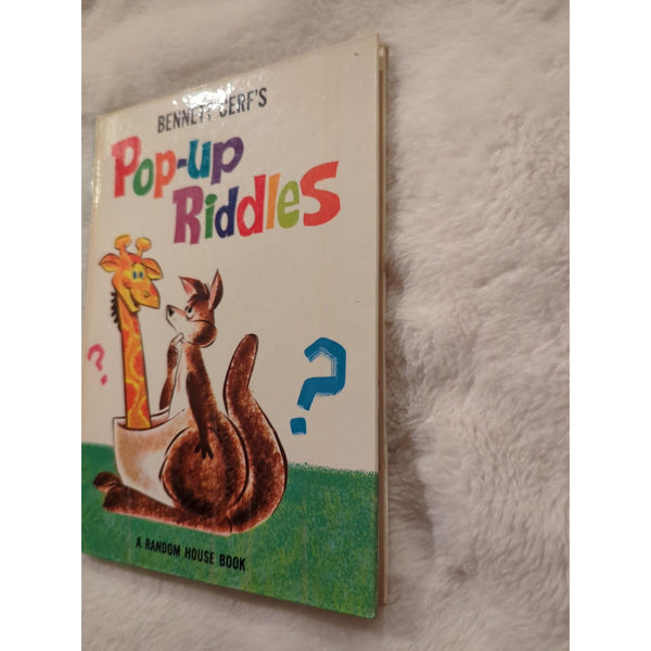 Vtg Bennett Cerf's PopUp Riddles Children's Book A Random House Book 1967 HC Vtg