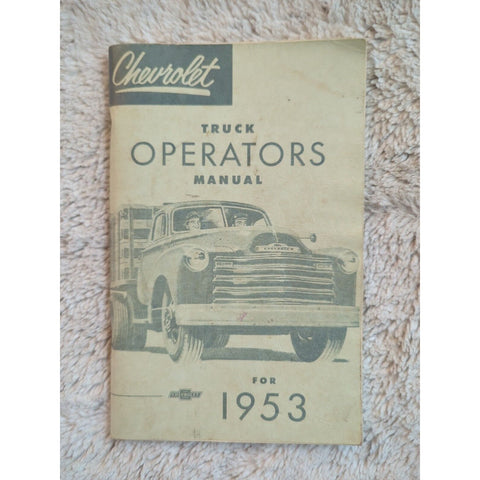 1953 Chevrolet Truck Owners Manual Operators New Repro Light Medium HD Vtg SC