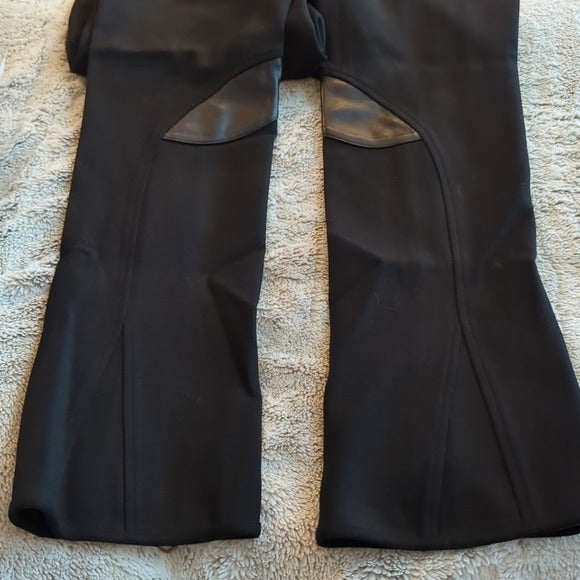 Ralph Lauren Blue Label Wool Blend Black Riding Equestrian Pants Boot Zippers 8