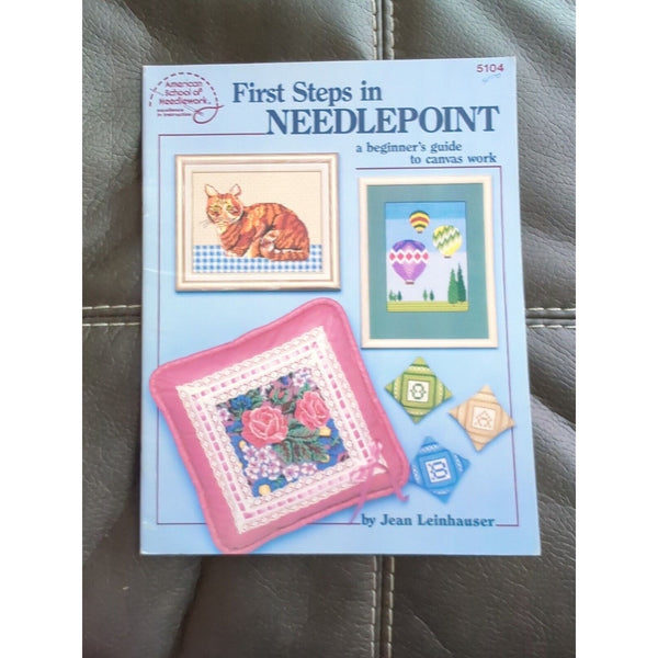 ASON PATTERN LEAFLET BOOK BEGINNERS FIRST STEPS IN NEEDLEPOINT 5104 OOP 1988