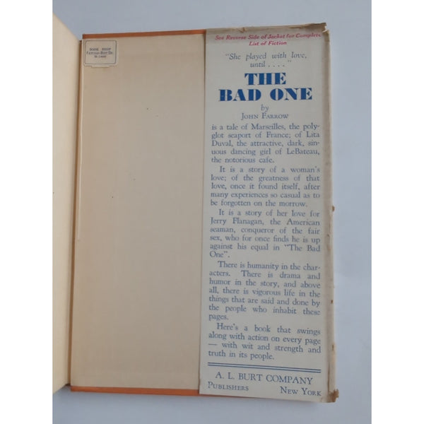 1930 Vintage Photoplay Novel The Singer of Seville Harry Sinclair Drago HC DJ