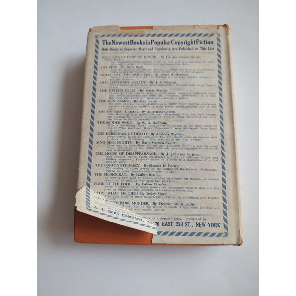 1930 Vintage Photoplay Novel The Singer of Seville Harry Sinclair Drago HC DJ