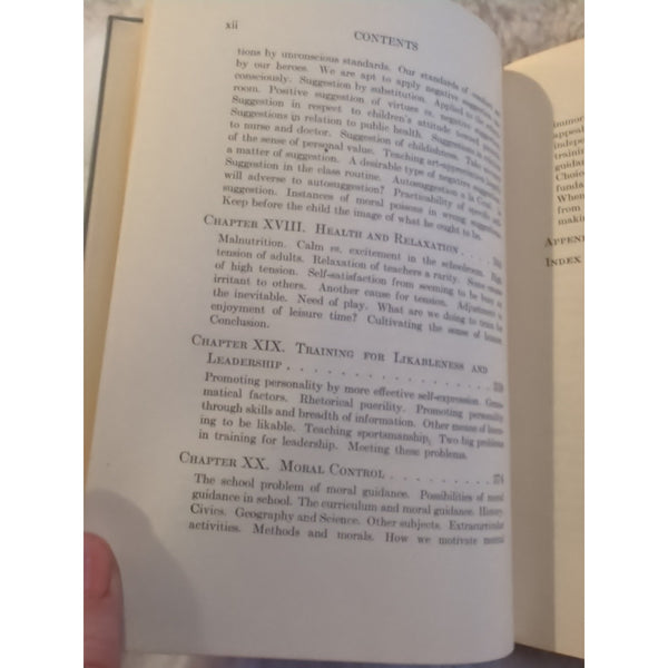 The Learner And His Attitude Garry Cleveland Myers HC Vtg 1927 Benj Sanborn