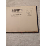 Zephyr Carl Permin Tapestry Wool Color Card And Charts Vtg Spiral In Binder