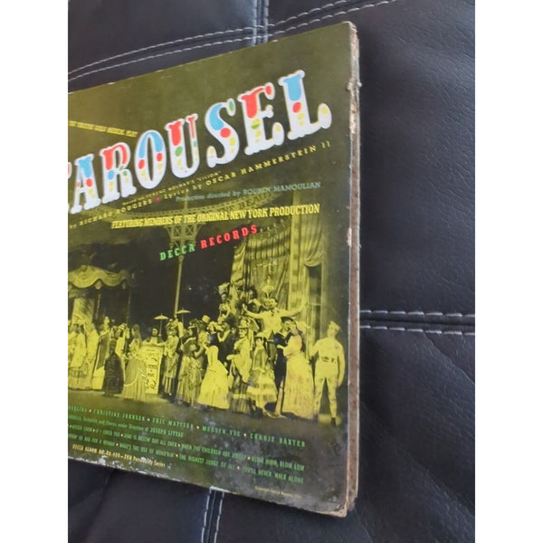 BROADWAY SOUNDTRACK VINYL LP Book CAROUSEL 1949 DECCA RECORDS JOHN RAITT