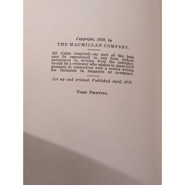 The Watcher At The Nest Margaret Morse Nice HC DJ First Ed First Print 1939 Vtg