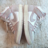 Nike Dunk High 1985 Pink Denim Barely Rose Mens Size 13 High Top Athletic Shoes