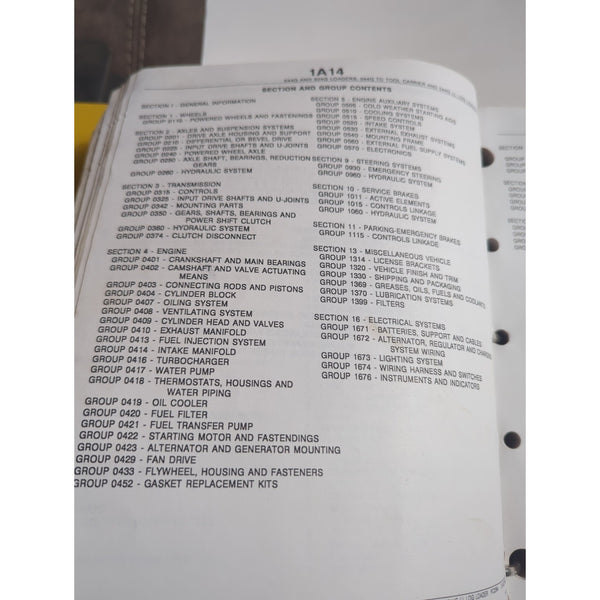 John Deere 544G 624G Loaders 544G TC Tool Carrier 544G LL Log Parts Catalog Bind