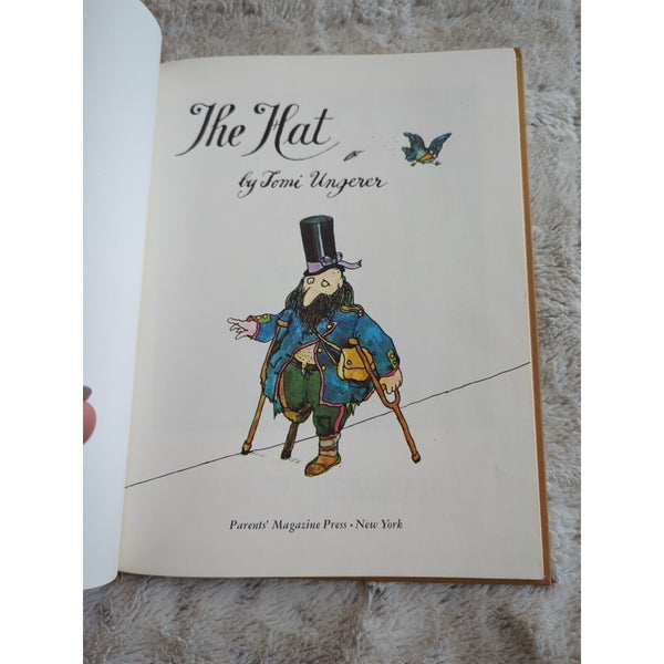 Vintage 1970 The Hat by Tomi Ungerer - PARENTS MAGAZINE PRESS HC Vtg