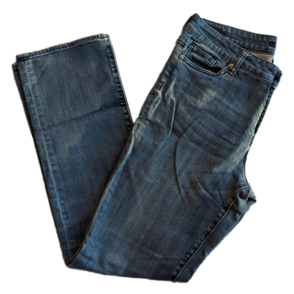 Kut From The Kloth High Rise Straight Leg Blue Jeans Size 10