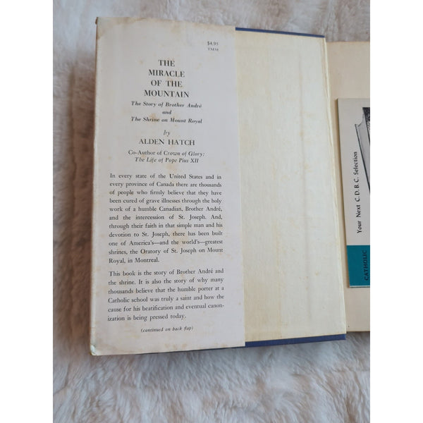 The Miracle of the Mountain by Alden Hatch First Edition 1959 Hardcover DJ Vtg