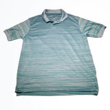 Riva Mens Aqua Blue Green Dri Fit Short Sleeve Polo Shirt Top Size Small