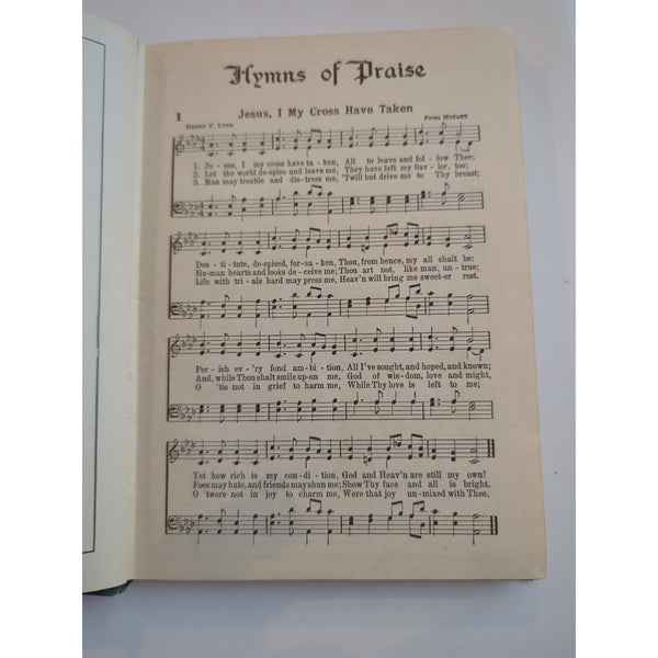 1922 Hymns of Praise For The Church and Sunday.. F.G. Kingsbury Vintage Hymnal