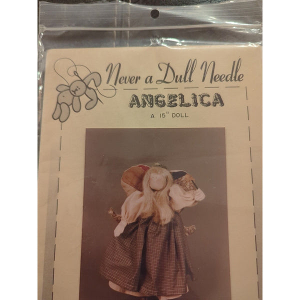 Angelica Primitive 15" Angel Doll Craft Sewing Pattern by Never A Dull Needle