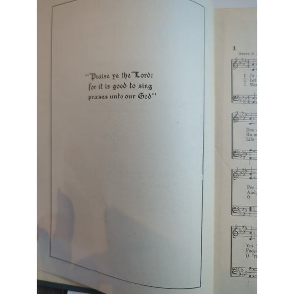 1922 Hymns of Praise For The Church and Sunday.. F.G. Kingsbury Vintage Hymnal