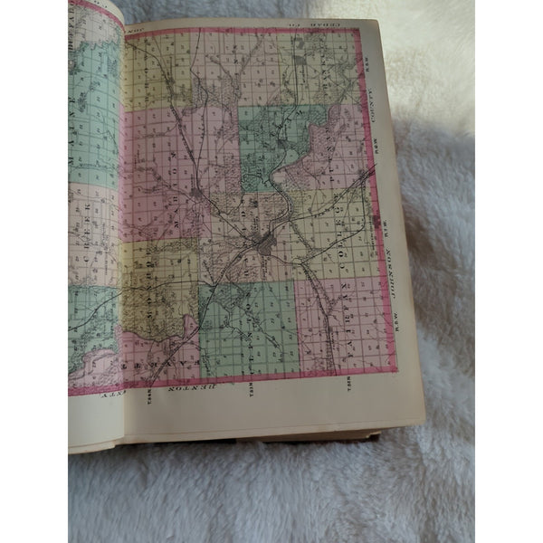 History Of Linn County Iowa 1878 IA Cedar Rapids Marion HC Rough Condition Vtg