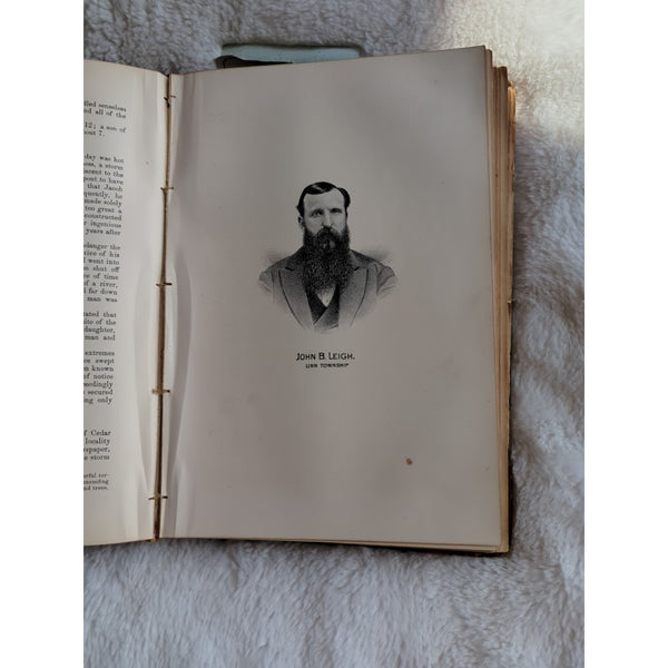 History Of Linn County Iowa 1878 IA Cedar Rapids Marion HC Rough Condition Vtg