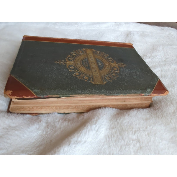 History Of Linn County Iowa 1878 IA Cedar Rapids Marion HC Rough Condition Vtg