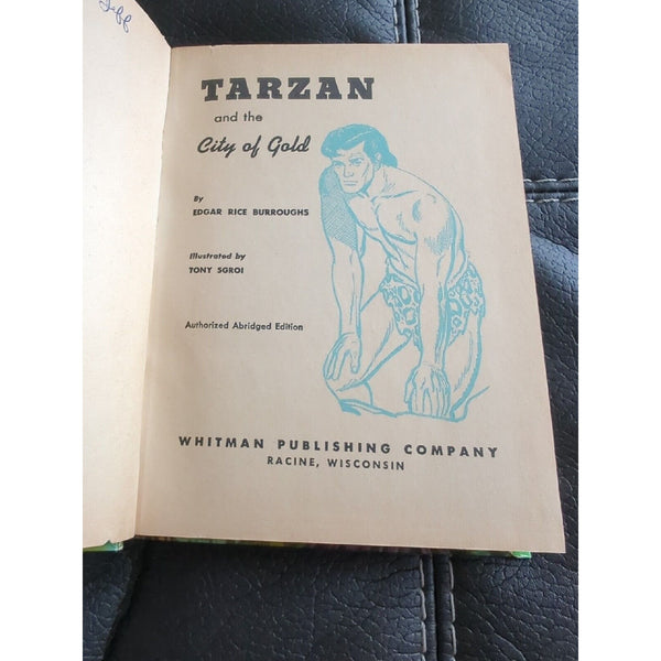 1952 TARZAN AND THE CITY OF GOLD (Whitman) Edgar Rice Burroughs Hardcover