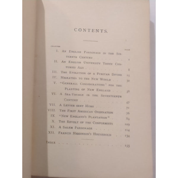 Makers Of America Life of Francis Higginson 1891 HC Antique Thomas Higginson