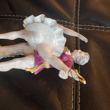 French Ballerina Figurine Bone China Lace Tutu Hand Painted Vintage Porcelain