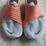 Nike Women's Free RN Flyknit 3.0 NRG Medium Tangerine Grey Flexible Size 8.5