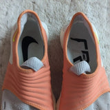 Nike Women's Free RN Flyknit 3.0 NRG Medium Tangerine Grey Flexible Size 8.5