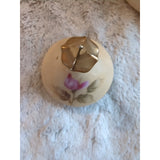 Vtg Lefton NE 1866 Coffee Pot Handpainted Pot And Lid Porcelain Roses 24k 8x8 In
