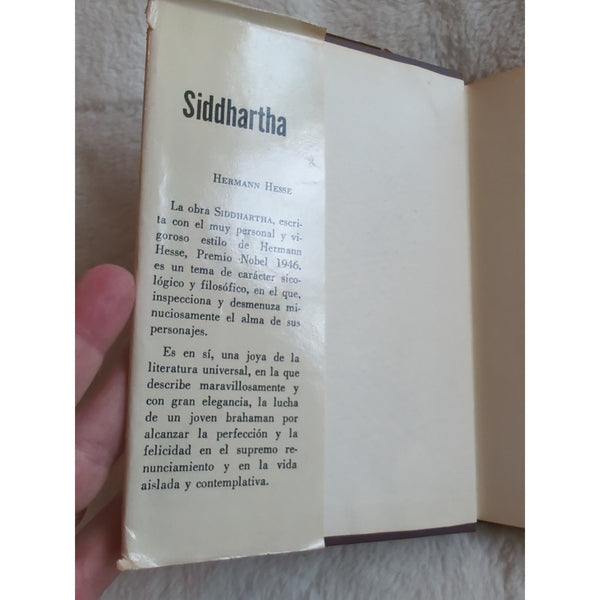 Siddhartha Hermann Hesse Spanish Edition 1971 First Edition HC DJ Vtg Epoca S.A.