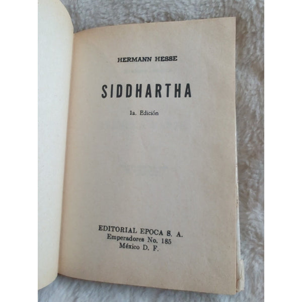 Siddhartha Hermann Hesse Spanish Edition 1971 First Edition HC DJ Vtg Epoca S.A.