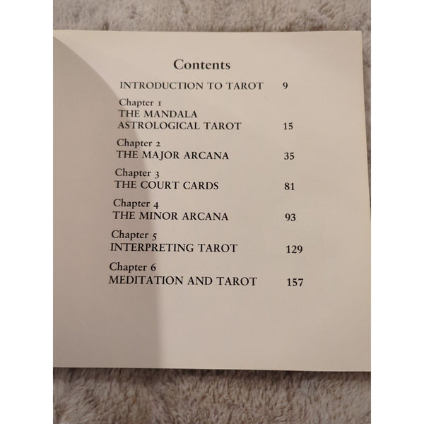 The Mandala Astrological Tarot PB SC Book A.T. Mann 1987 First US Ed Book Only