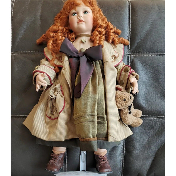 Seymour Mann Doll Connoisseur 24" RED HAIR Ginger - LTD ED RARE #973/1200 w/Bear