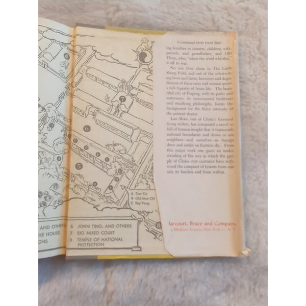 Lau Shaw Lao, She S Y Shu The Yellow Storm Trans of 風吹草動 1951 1st Ed HC DJ Vtg