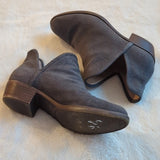 Lucky Brand Women's Size 7 M Bashina 2 Snakeskin Print Gray Leather Ankle Boots