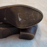 Lucky Brand Women's Size 7 M Bashina 2 Snakeskin Print Gray Leather Ankle Boots