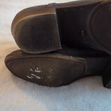 Lucky Brand Women's Size 7 M Bashina 2 Snakeskin Print Gray Leather Ankle Boots