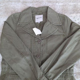 Madewell Fleet Utility Button Up Jacket Desert Olive Green C3394 Size S NWT