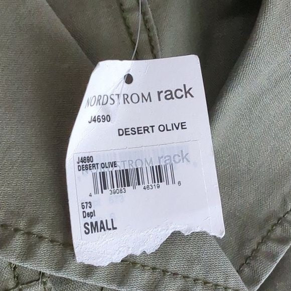 Madewell Fleet Utility Button Up Jacket Desert Olive Green C3394 Size S NWT