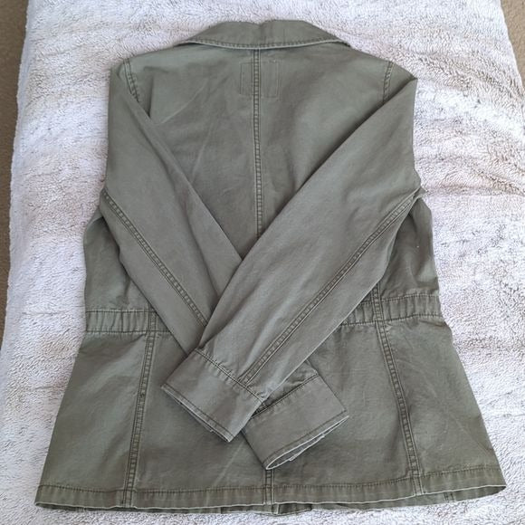 Madewell Fleet Utility Button Up Jacket Desert Olive Green C3394 Size S NWT