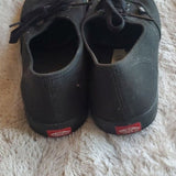 Vans Black Canvas Knit Tie Low Top Fashion Sneakers Flats Shoes Size 7.5