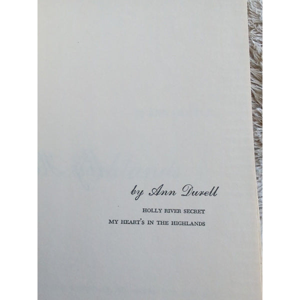 My Hearts In The Highlands Ann Durell DJ HC Vtg 1958 Doubleday First Edition