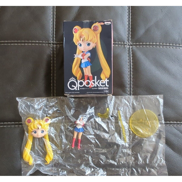 Sailor Moon Qposket Initial Figure 2015 Retro Japan Anime Doll 1495 Ban Dai New