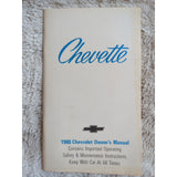 1980 Chevrolet Chevette Factory Owners Manual Operating Guide SC VTG Maintenance