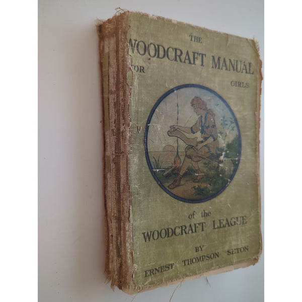 The Woodcraft Manual for Girls of the Woodcraft League 1918 ET Seton Signed Ed