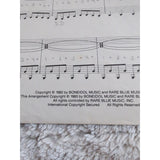 White Wedding Part 1 Words And Music  BILLY IDOL CHRYSALIS SHEET MUSIC BOOK 1982