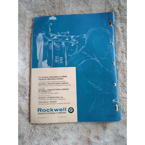 DELTA MILWAUKEE INDUSTRIAL MACHINE TOOL CATALOG BOOK AB-53 1955 W PRICE LIST