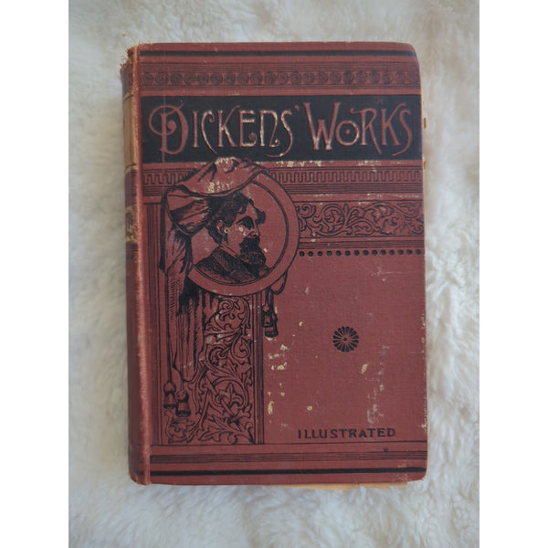 Pickwick Papers by Charles Dickens Works Antique Victorian Hardcover Novel 1890s