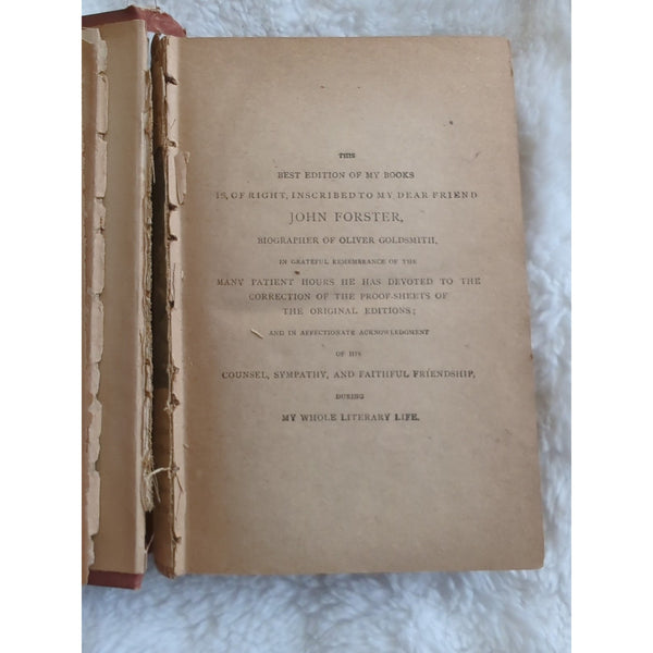 Pickwick Papers by Charles Dickens Works Antique Victorian Hardcover Novel 1890s