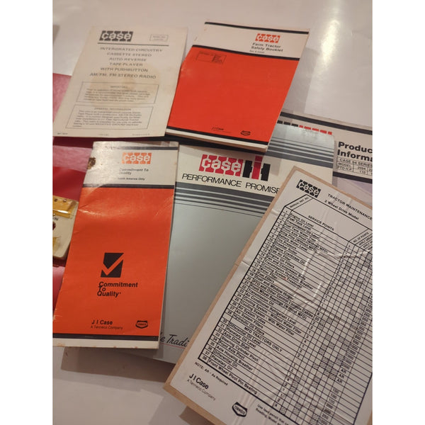 Case IH 94 Series Ag Tractor Binder Manuals Brochures Warranty Cassette More
